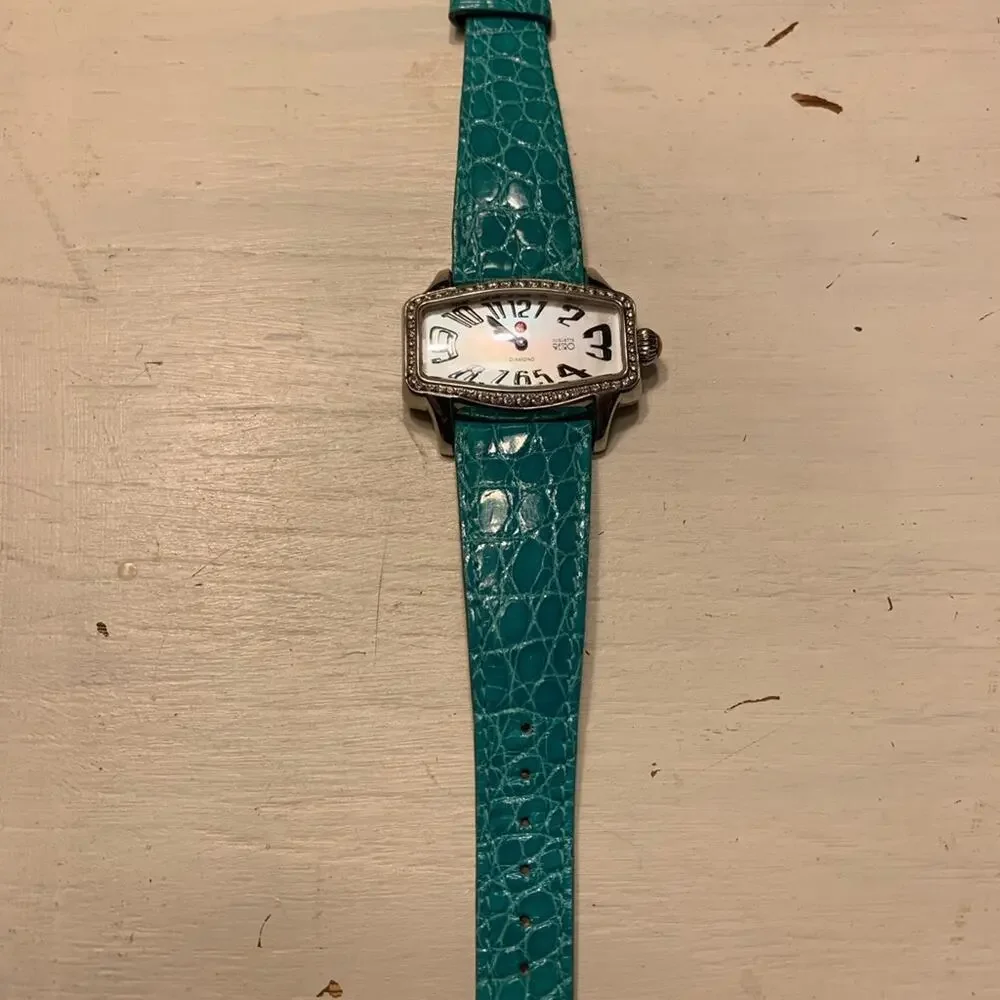 RARE MICHELE RETRO COQUETTE DIAMOND WATCH